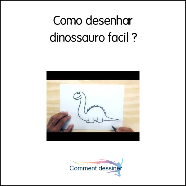 Como desenhar dinossauro fácil